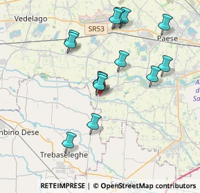 Mappa Via Galileo Galilei, 31050 Badoere TV, Italia (3.68643)