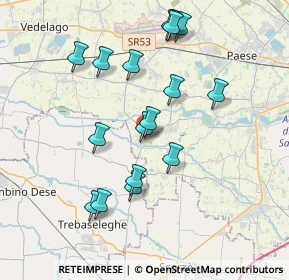 Mappa Via Galileo Galilei, 31050 Badoere TV, Italia (3.68235)