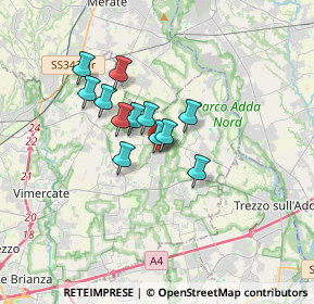 Mappa Via Castelletto, 20883 Mezzago MB, Italia (2.31333)