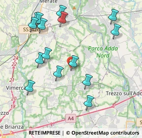 Mappa Via Castelletto, 20883 Mezzago MB, Italia (4.48133)