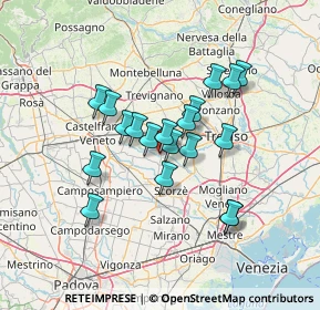 Mappa Via Don Cester, 31050 Badoere TV, Italia (10.90158)