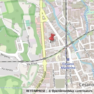 Mappa Via G. Mercalli, 8, 20811 Cesano Maderno, Monza e Brianza (Lombardia)