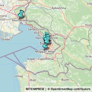 Mappa Via Visinada, 34145 Trieste TS, Italia (8.74167)