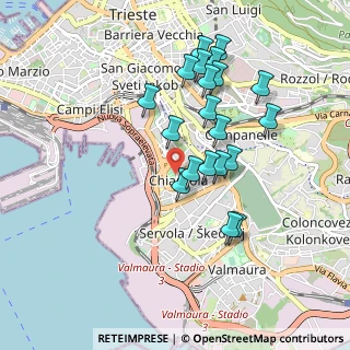 Mappa Via Visinada, 34145 Trieste TS, Italia (0.858)