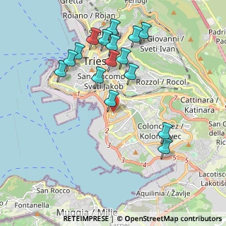 Mappa Via Visinada, 34145 Trieste TS, Italia (2.0325)