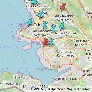 Mappa Via Visinada, 34145 Trieste TS, Italia (2.34545)