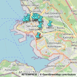 Mappa Via Visinada, 34145 Trieste TS, Italia (1.7425)