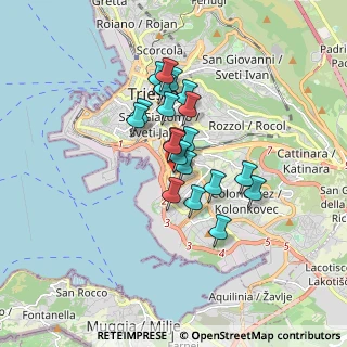 Mappa Via Visinada, 34145 Trieste TS, Italia (1.2275)