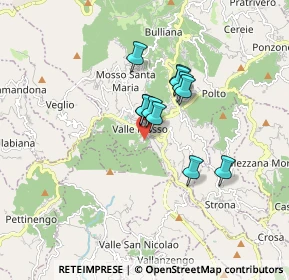 Mappa Via Gerolamo Berra, 13825 Valle mosso BI, Italia (1.14091)