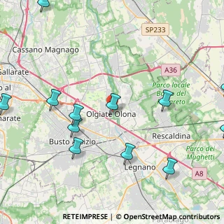 Mappa Via Landriani, 21057 Olgiate Olona VA, Italia (5.54917)