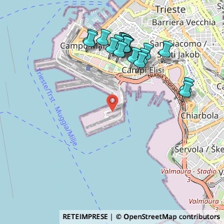Mappa Punto Franco Nuovo, 34123 Trieste TS, Italia (1.098)