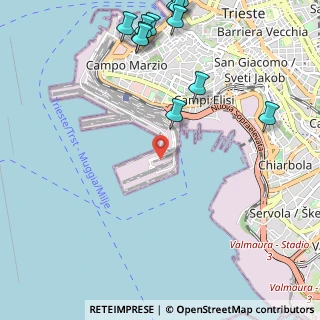 Mappa Punto Franco Nuovo, 34123 Trieste TS, Italia (1.47)