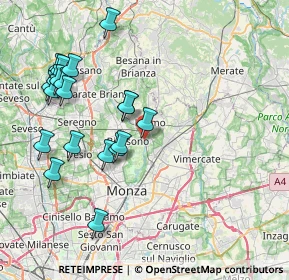 Mappa Biassono-lesmo Parco, 20853 Biassono MB, Italia (8.558)