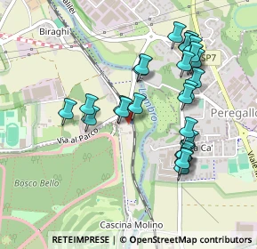 Mappa Via della Stazione, 20853 Biassono MB, Italia (0.45667)