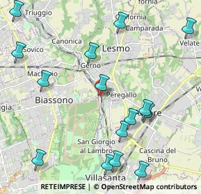 Mappa Via della Stazione, 20853 Biassono MB, Italia (2.71563)