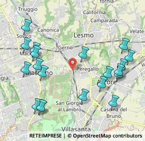 Mappa Biassono-lesmo Parco, 20853 Biassono MB, Italia (2.4005)