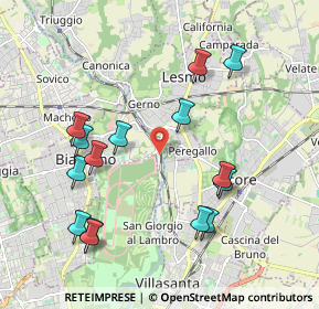 Mappa Via della Stazione, 20853 Biassono MB, Italia (2.096)