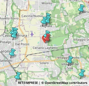 Mappa Via Antonio Gramsci, 20816 Ceriano Laghetto MB, Italia (2.46923)