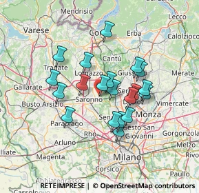 Mappa Via Antonio Gramsci, 20816 Ceriano Laghetto MB, Italia (11.0255)
