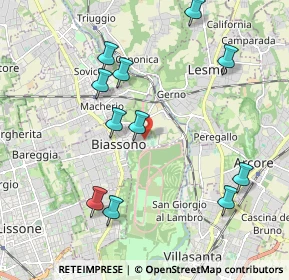 Mappa Via Parco, 20853 Monza MB, Italia (2.11636)