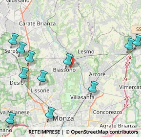 Mappa Via Parco, 20853 Monza MB, Italia (5.7225)