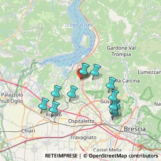 Mappa Via Martiri della Libertà, 25050 Provaglio d'Iseo BS, Italia (6.87583)