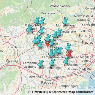 Mappa Via Motta Fiorina, 35018 San Martino di Lupari PD, Italia (11.582)