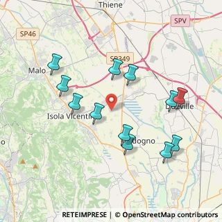 Mappa Via dell' Artigianato, 36033 Isola vicentina VI, Italia (3.8675)