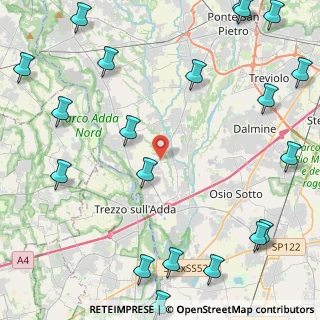 Mappa Via Lega Lombarda, 24042 Capriate San Gervasio BG, Italia (6.572)
