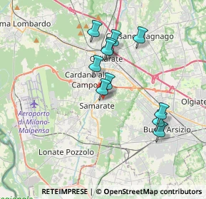 Mappa Via Fratelli Cervi, 21017 Samarate VA, Italia (3.19364)