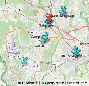 Mappa Via Fratelli Cervi, 21017 Samarate VA, Italia (3.9325)