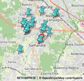 Mappa Via Fratelli Cervi, 21017 Samarate VA, Italia (1.5995)