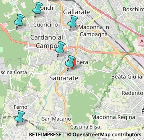 Mappa Via Fratelli Cervi, 21017 Samarate VA, Italia (3.41727)