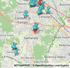 Mappa Via Fratelli Cervi, 21017 Samarate VA, Italia (2.44813)