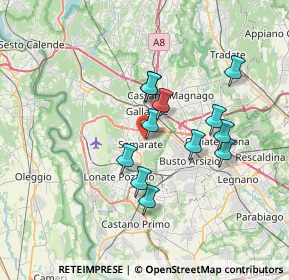 Mappa Via Fratelli Cervi, 21017 Samarate VA, Italia (5.77667)