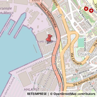 Mappa Piazzale dei Legnami, 1, 34145 Trieste, Trieste (Friuli-Venezia Giulia)