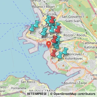 Mappa Piazzale dei Legnami, 34145 Trieste TS, Italia (1.327)