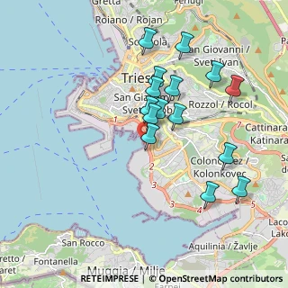 Mappa Piazzale dei Legnami, 34145 Trieste TS, Italia (1.716)