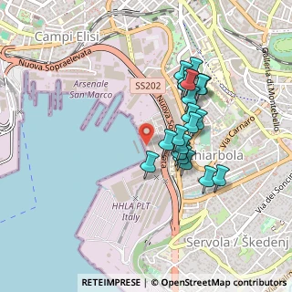 Mappa Piazzale dei Legnami, 34145 Trieste TS, Italia (0.38)