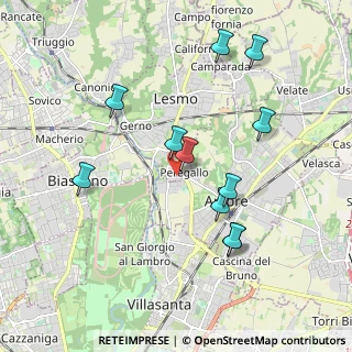 Mappa Via della Sorgente, 20855 Lesmo MB, Italia (1.89818)