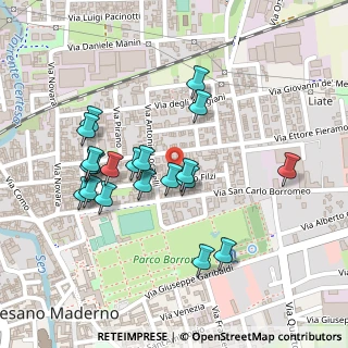 Mappa Via Fabio Filzi, 20811 Cesano Maderno MB, Italia (0.2225)