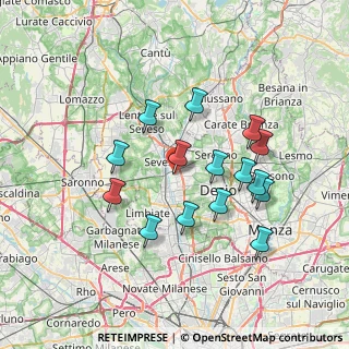 Mappa Via Pietro Maroncelli, 20811 Cesano Maderno MB, Italia (6.56467)