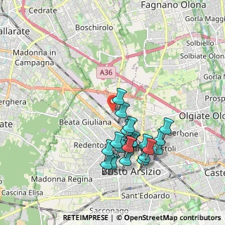 Mappa Via Evangelista Torricelli, 21052 Busto Arsizio VA, Italia (1.8175)