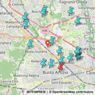 Mappa Via Evangelista Torricelli, 21052 Busto Arsizio VA, Italia (2.39778)