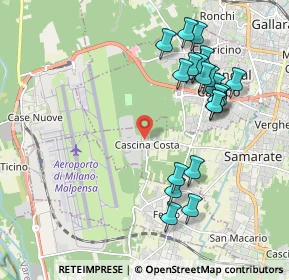 Mappa Via Giovanni Agusta, 21017 Samarate VA, Italia (2.071)