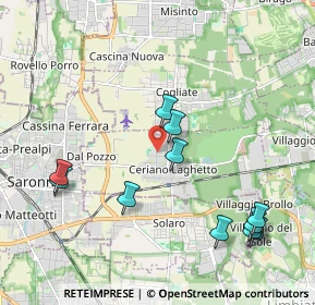 Mappa Via Campaccio, 20816 Ceriano Laghetto MB, Italia (2.20909)