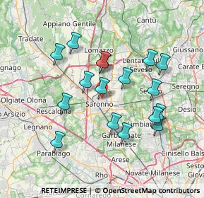 Mappa Via Frua Giuseppe, 21047 Saronno VA, Italia (6.72941)