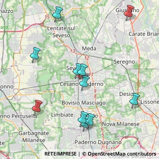 Mappa Via Como, 20811 Cesano Maderno MB, Italia (4.60727)