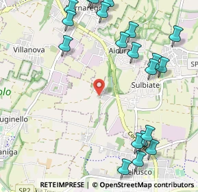 Mappa Via ai Quadri, 20884 Sulbiate MB, Italia (1.3705)