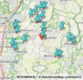 Mappa Via ai Quadri, 20884 Sulbiate MB, Italia (2.1785)